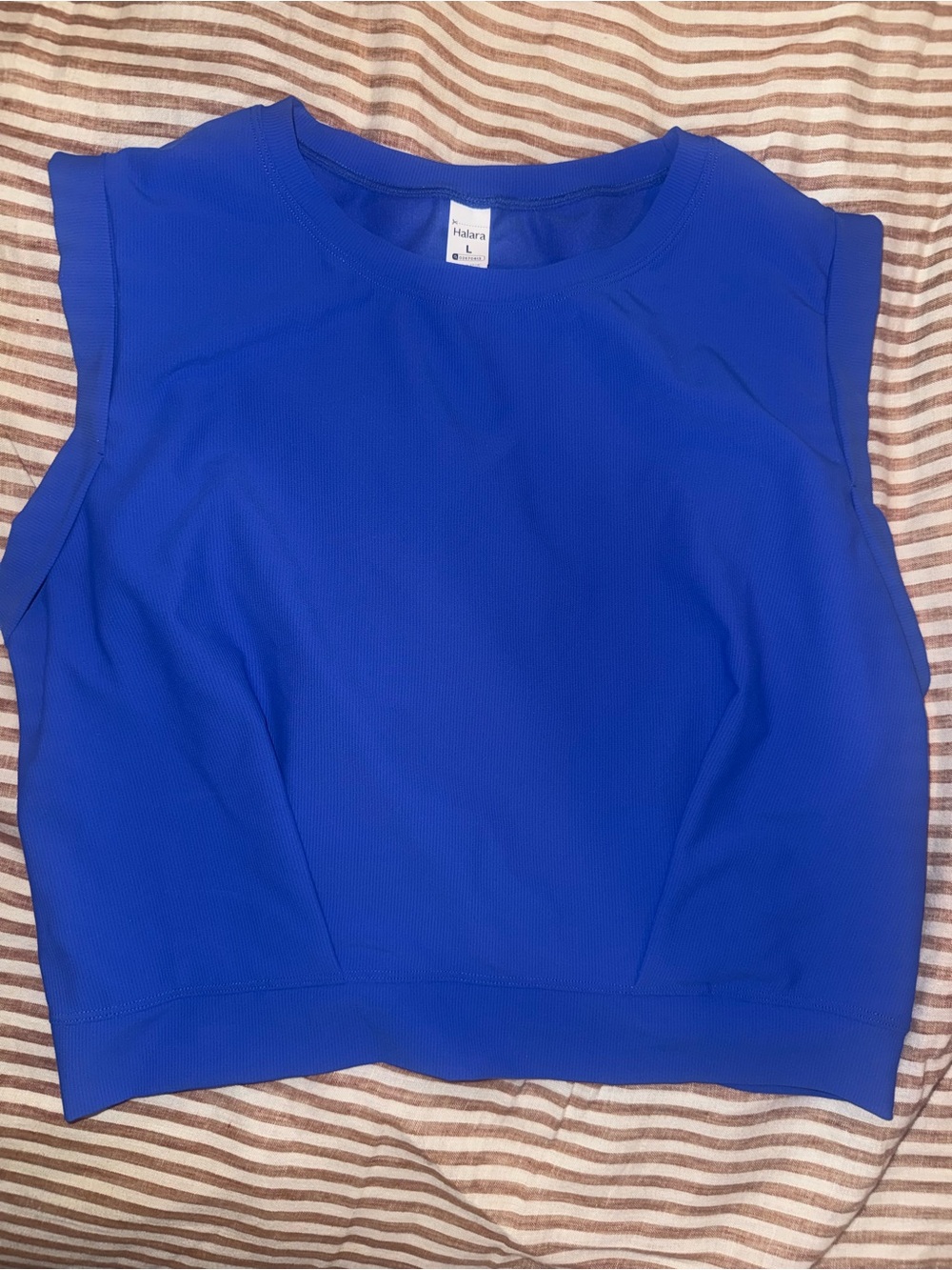HALARA Royal Blue Sleeveless Crop Top (NWOT)